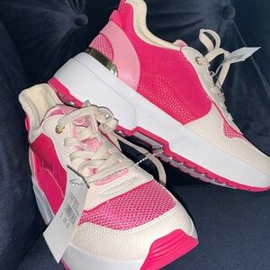 Michael Kors Pink and Cream Sneakers